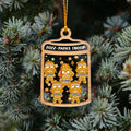 Personalized Christmas Grandpa Ornament with Family Names Layers Mix Ornament GradoCreations