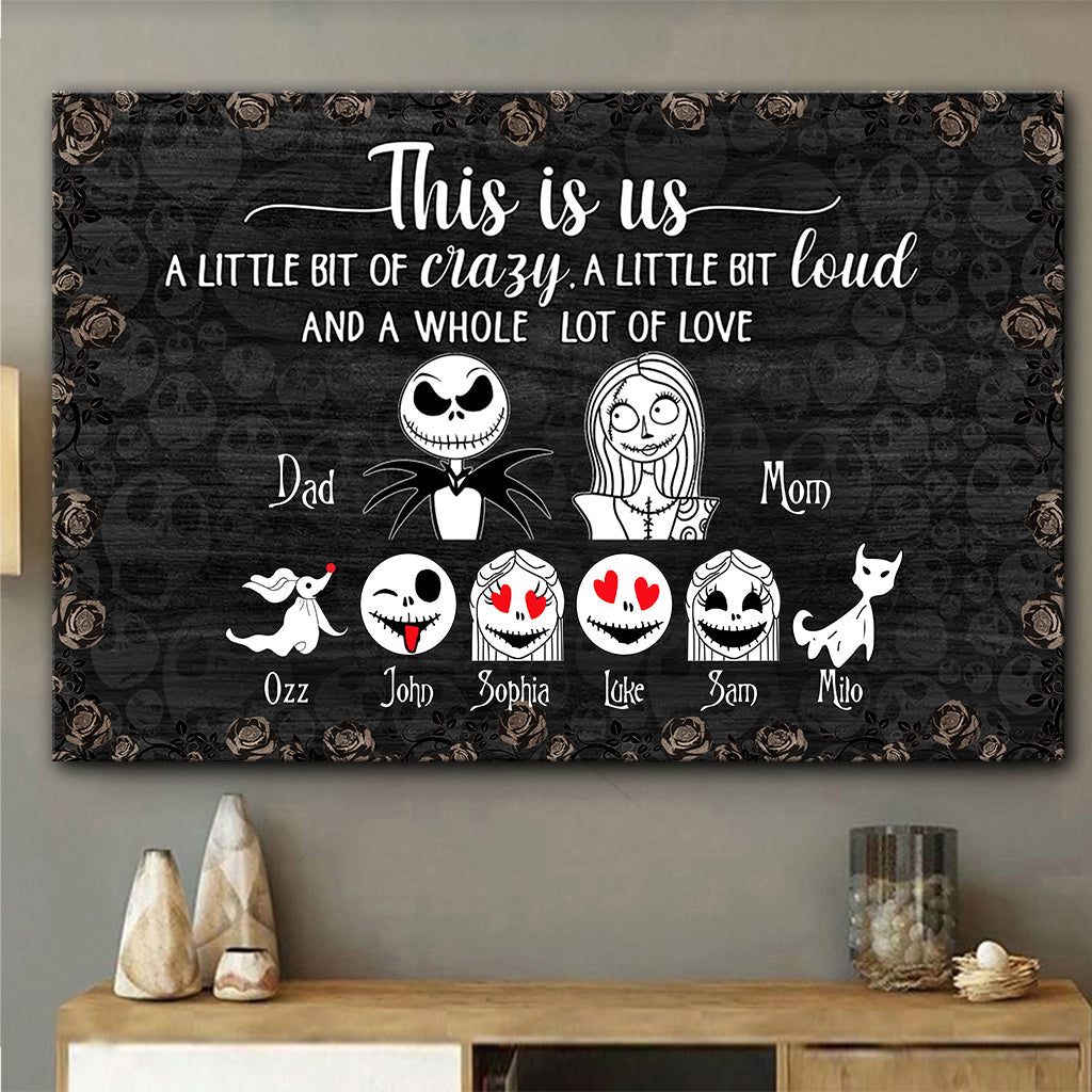 Personalized Nightmare Canvas Art Family Portrait Gift Canvas and Poster GradoCreations