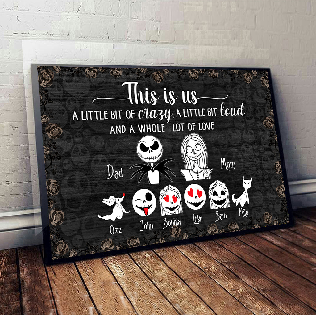 Personalized Nightmare Canvas Art Family Portrait Gift Canvas and Poster GradoCreations