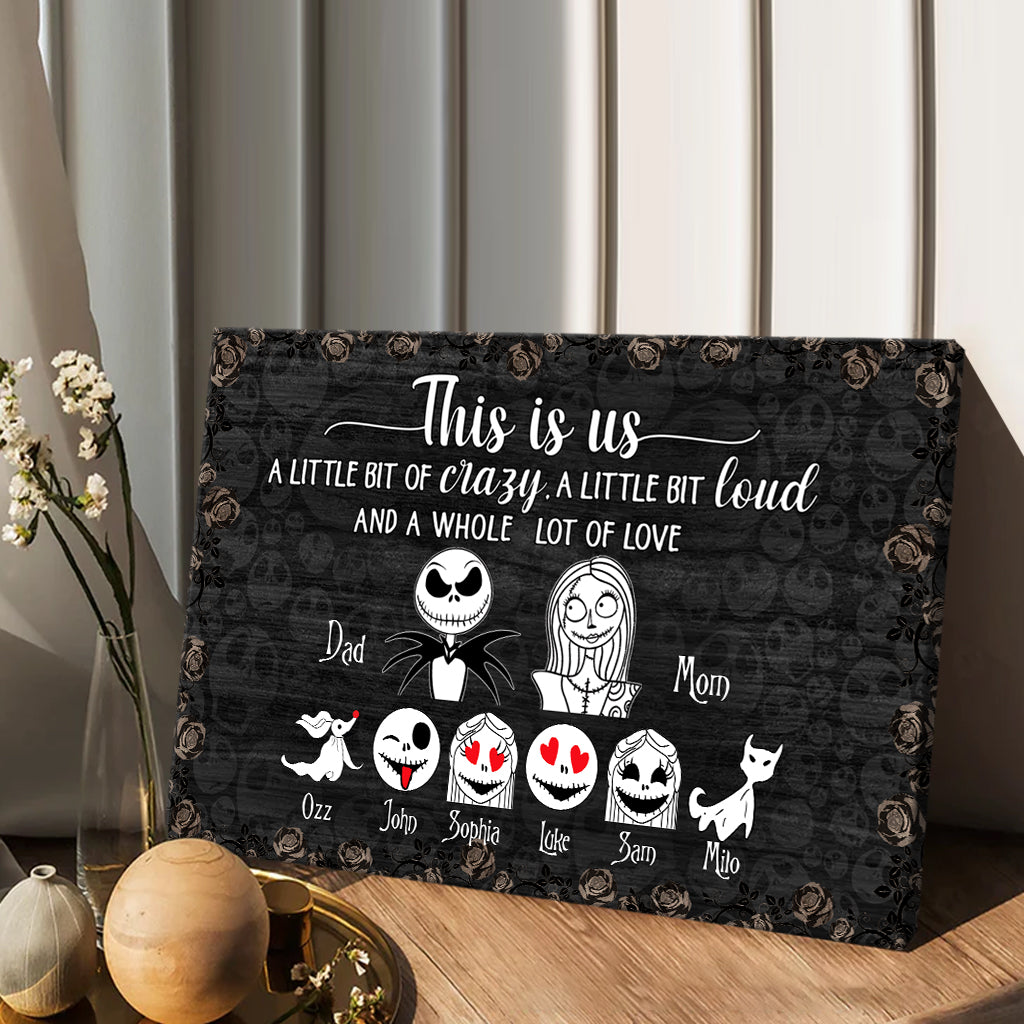 Personalized Nightmare Canvas Art Family Portrait Gift Canvas and Poster GradoCreations