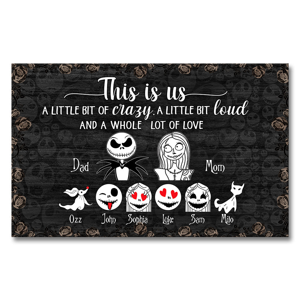 Personalized Nightmare Canvas Art Family Portrait Gift Canvas and Poster GradoCreations