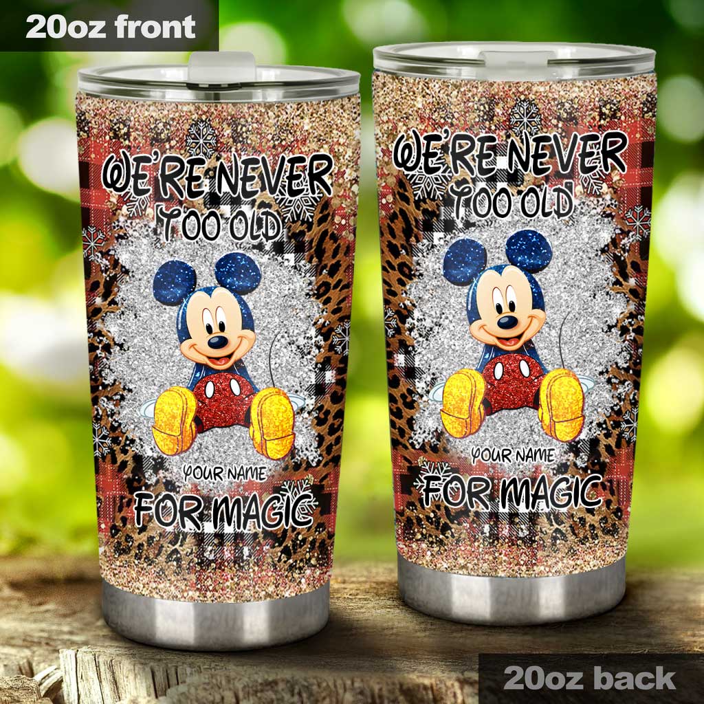 Personalized Christmas Mouse Tumbler Custom Name Gift for Mom Tumbler GradoCreations