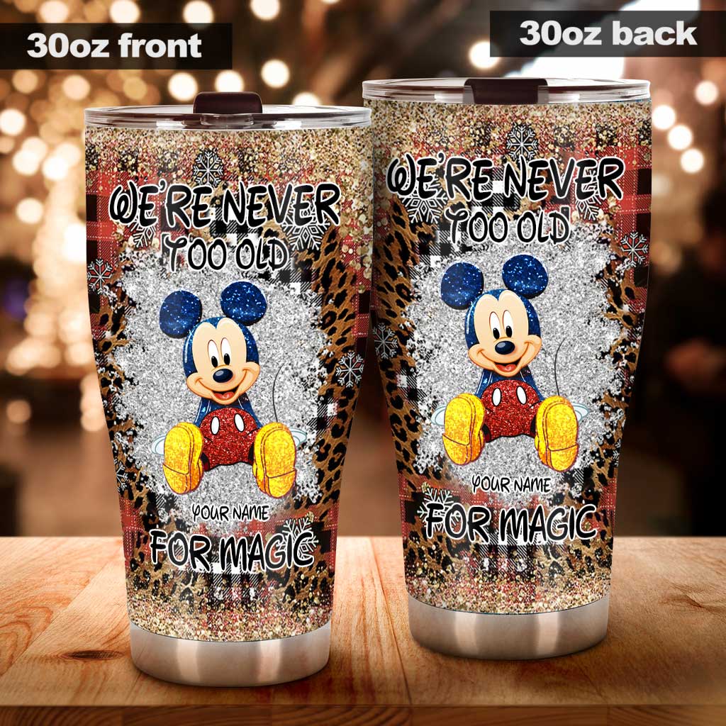 Personalized Christmas Mouse Tumbler Custom Name Gift for Mom Tumbler GradoCreations