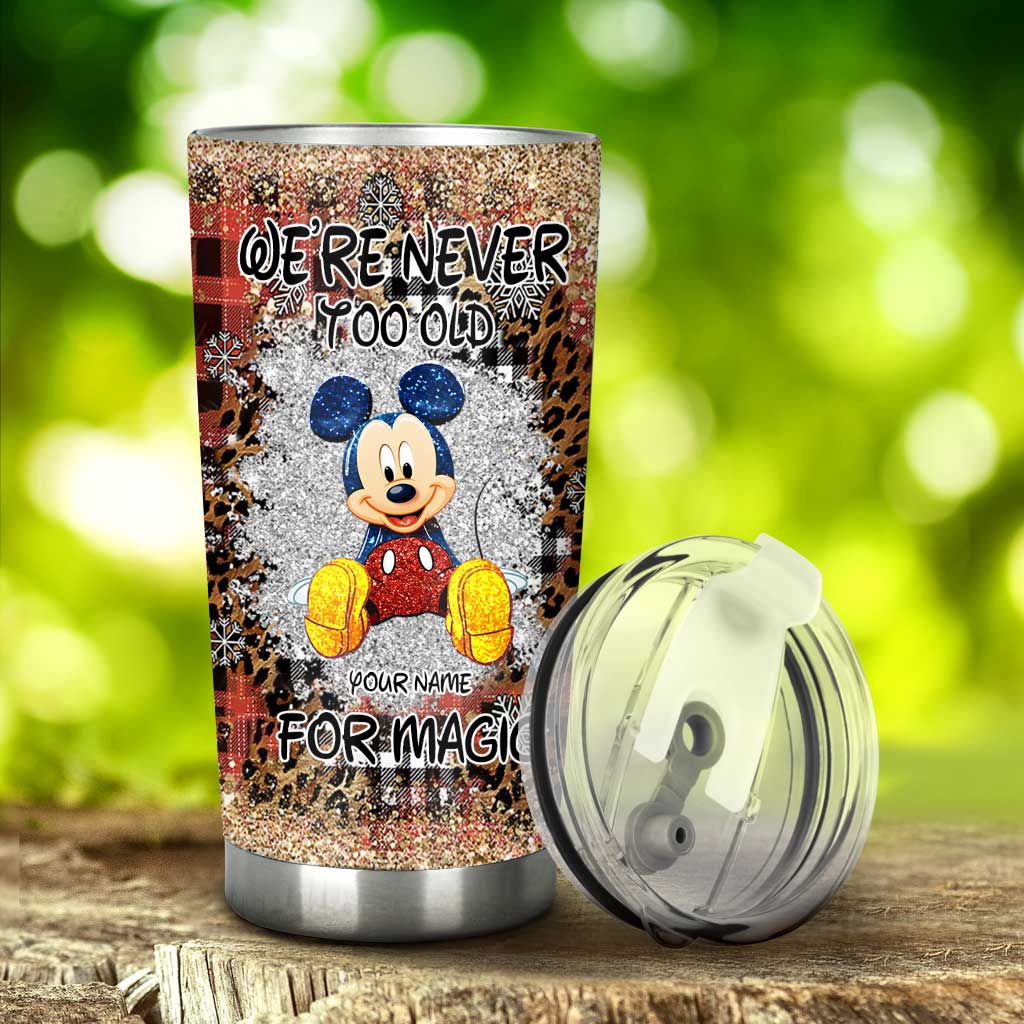 Personalized Christmas Mouse Tumbler Custom Name Gift for Mom Tumbler GradoCreations