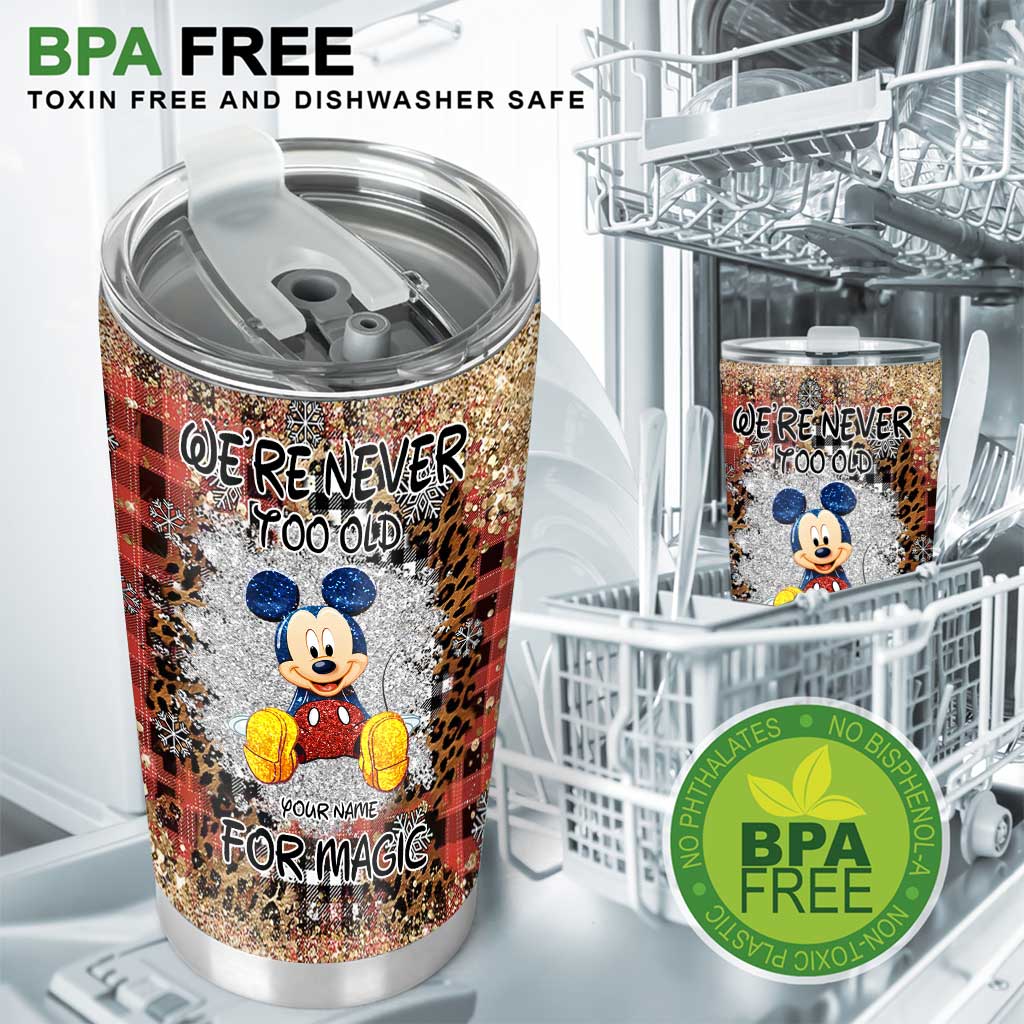 Personalized Christmas Mouse Tumbler Custom Name Gift for Mom Tumbler GradoCreations