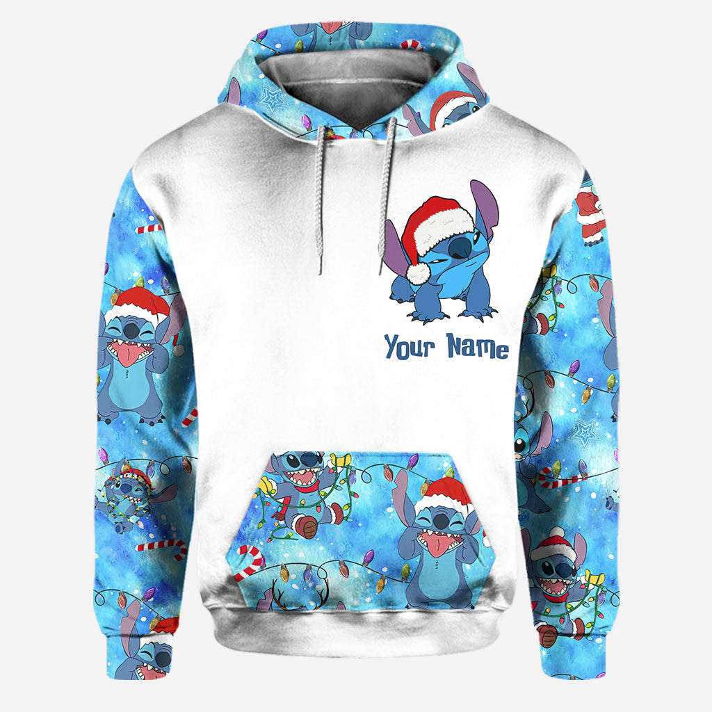 Personalized Ohana Hoodie and Leggings Set with Custom Name - Christmas Gift Hoodie & Leggings GradoCreations