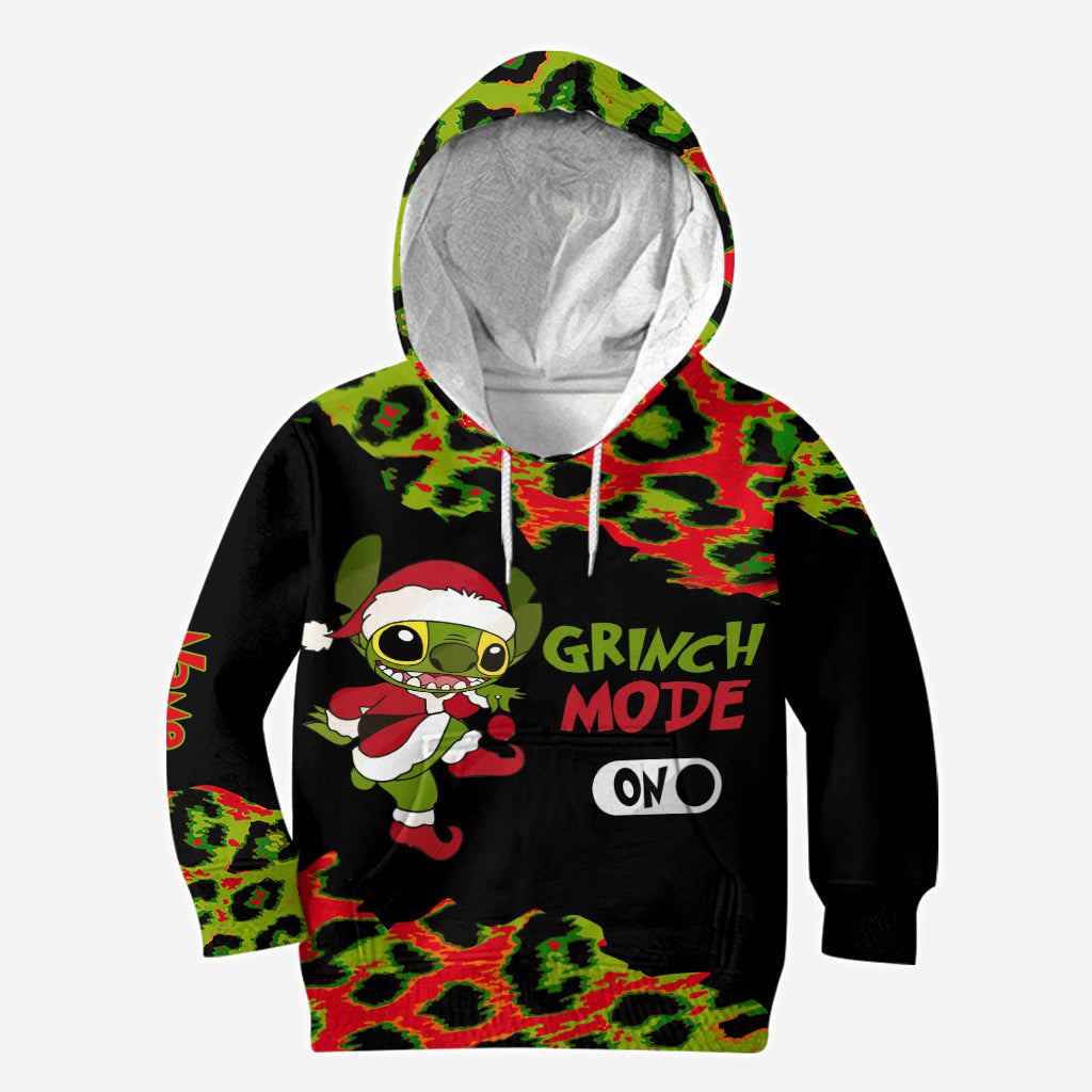 Personalized Grinch Mode Christmas Hoodie & Leggings Set Hoodie & Leggings GradoCreations