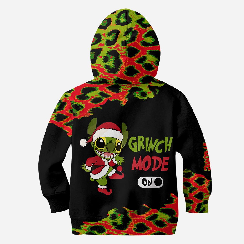 Personalized Grinch Mode Christmas Hoodie & Leggings Set Hoodie & Leggings GradoCreations