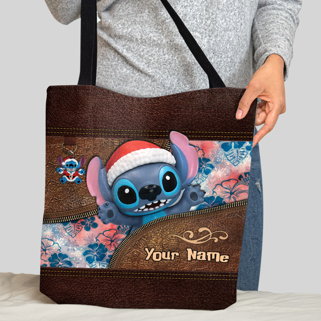 Personalized Ohana Tote Bag with Custom Name for Christmas Tote Bag GradoCreations