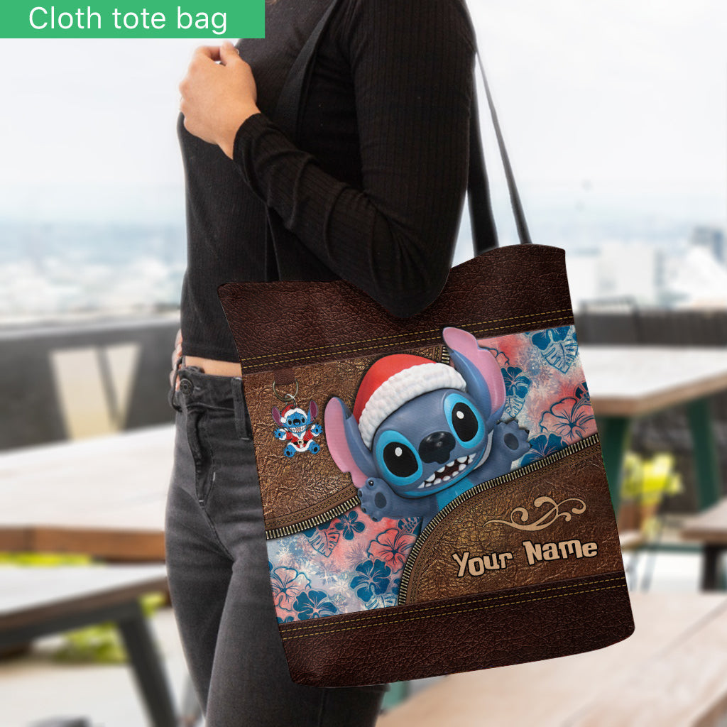 Personalized Ohana Tote Bag with Custom Name for Christmas Tote Bag GradoCreations
