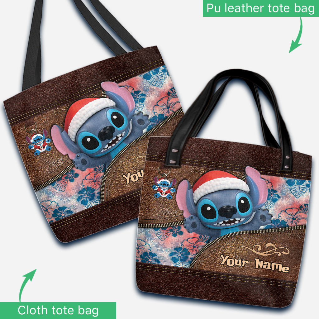 Personalized Ohana Tote Bag with Custom Name for Christmas Tote Bag GradoCreations