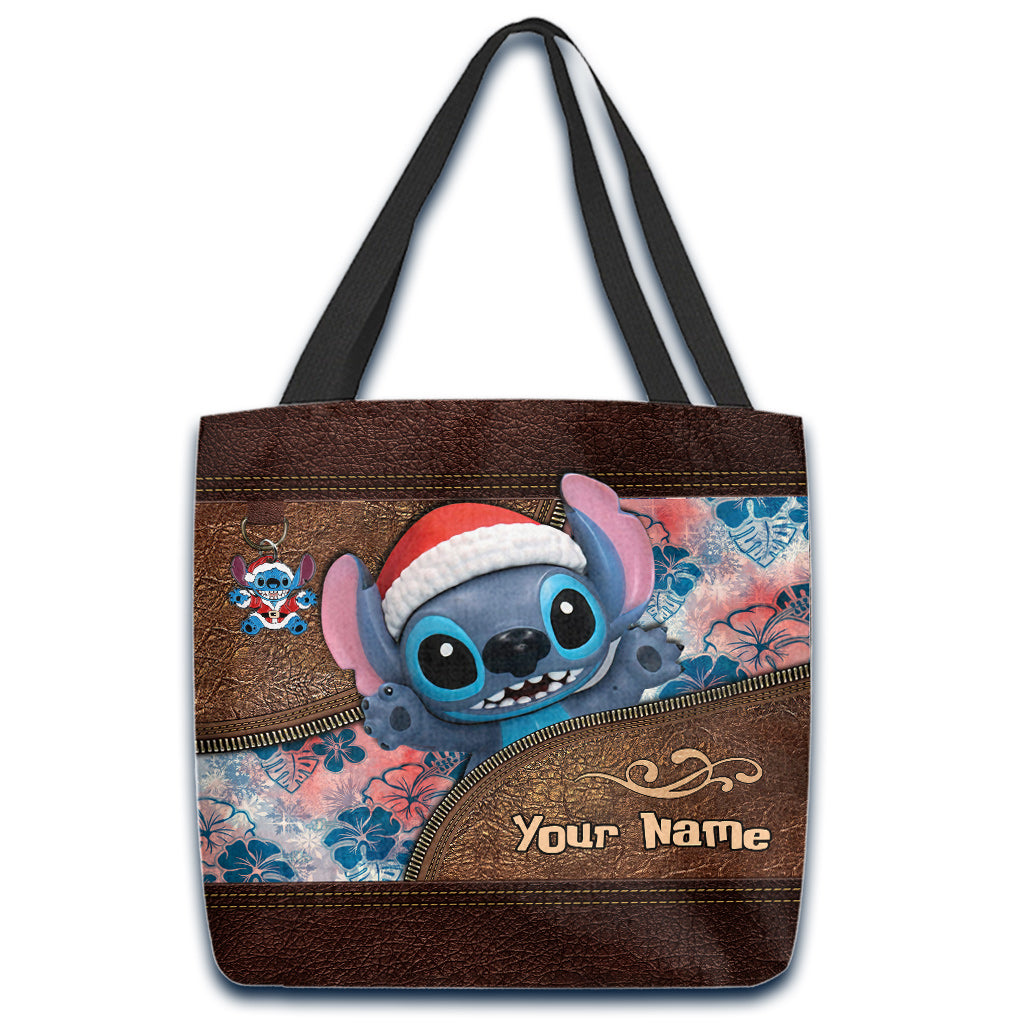 Personalized Ohana Tote Bag with Custom Name for Christmas Tote Bag GradoCreations