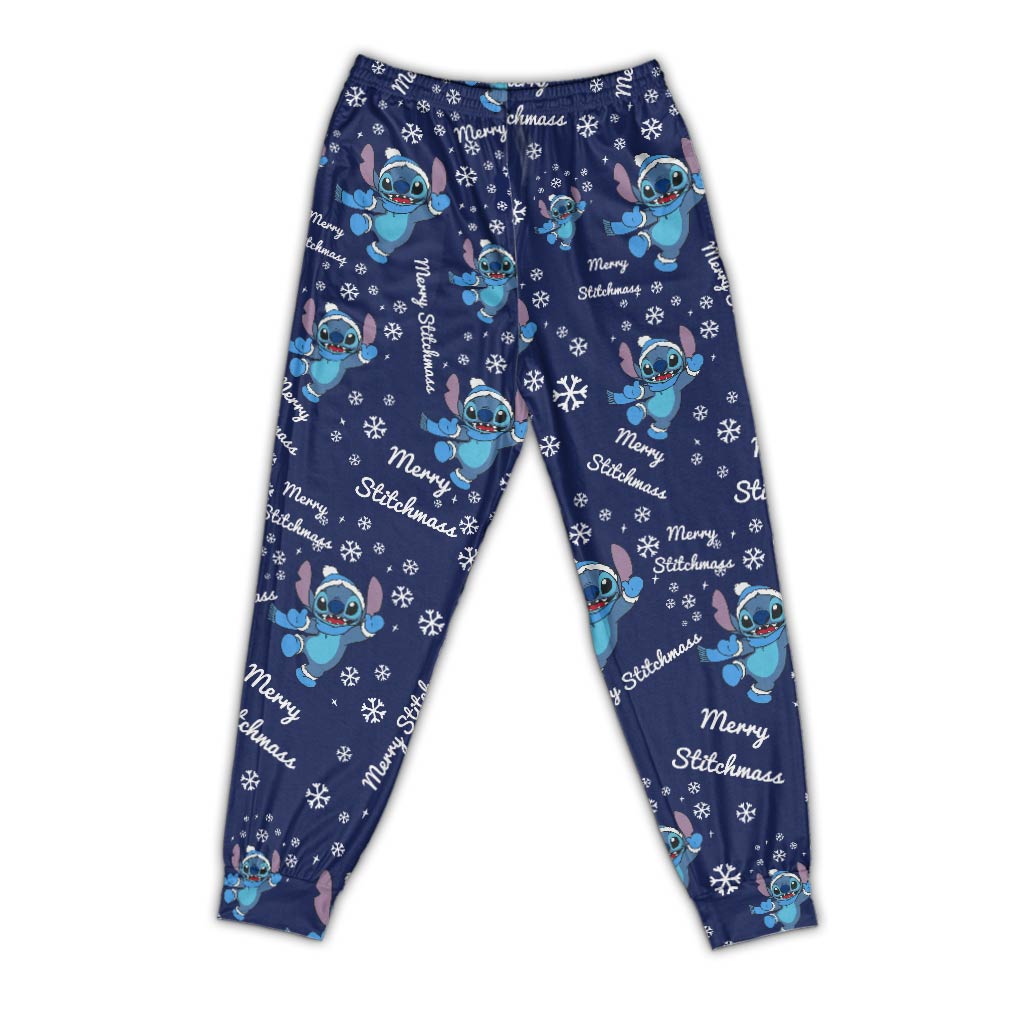 Personalized Christmas Pajama Set for Family | Custom Stitch Gift Pajamas Set GradoCreations