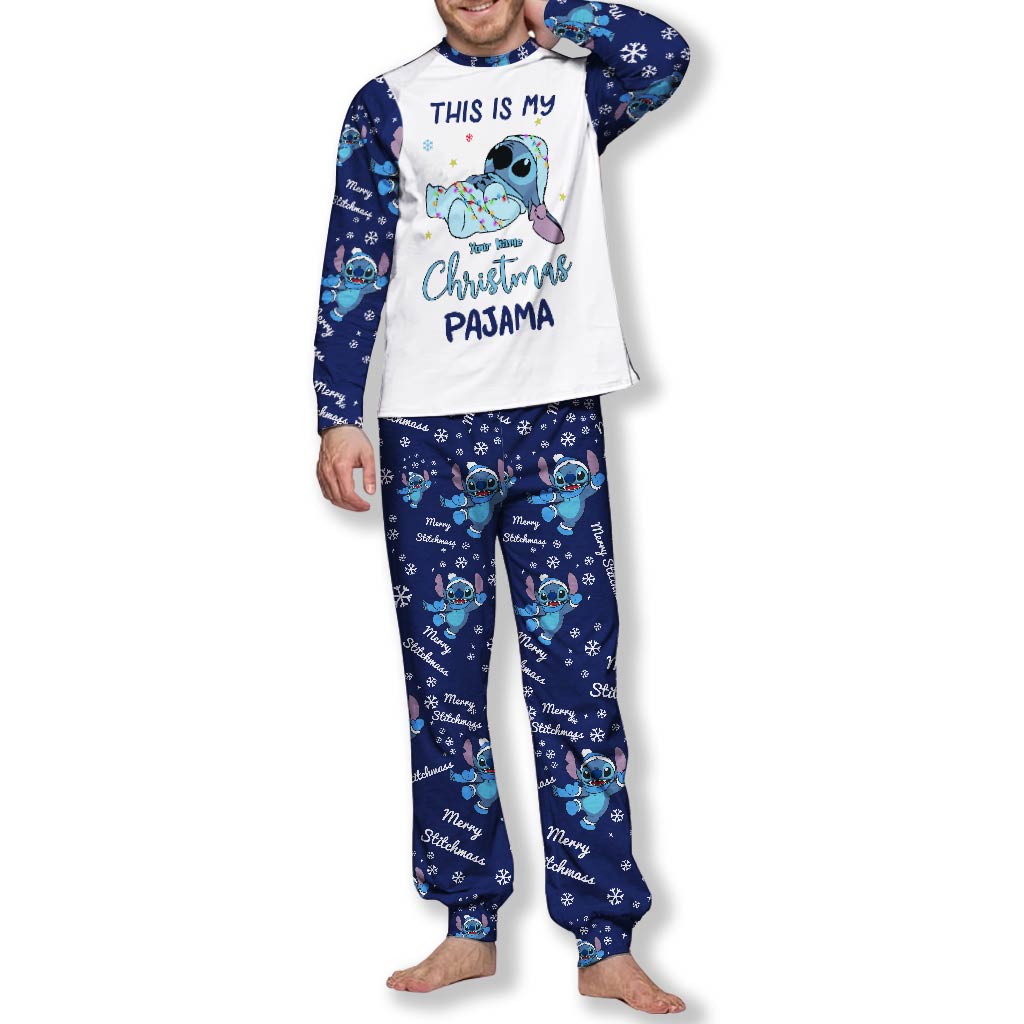 Personalized Christmas Pajama Set for Family | Custom Stitch Gift Pajamas Set GradoCreations