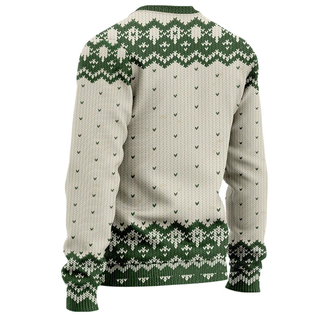 Personalized Holiday Armadillo Christmas Sweater Custom Name Gift Sweater GradoCreations