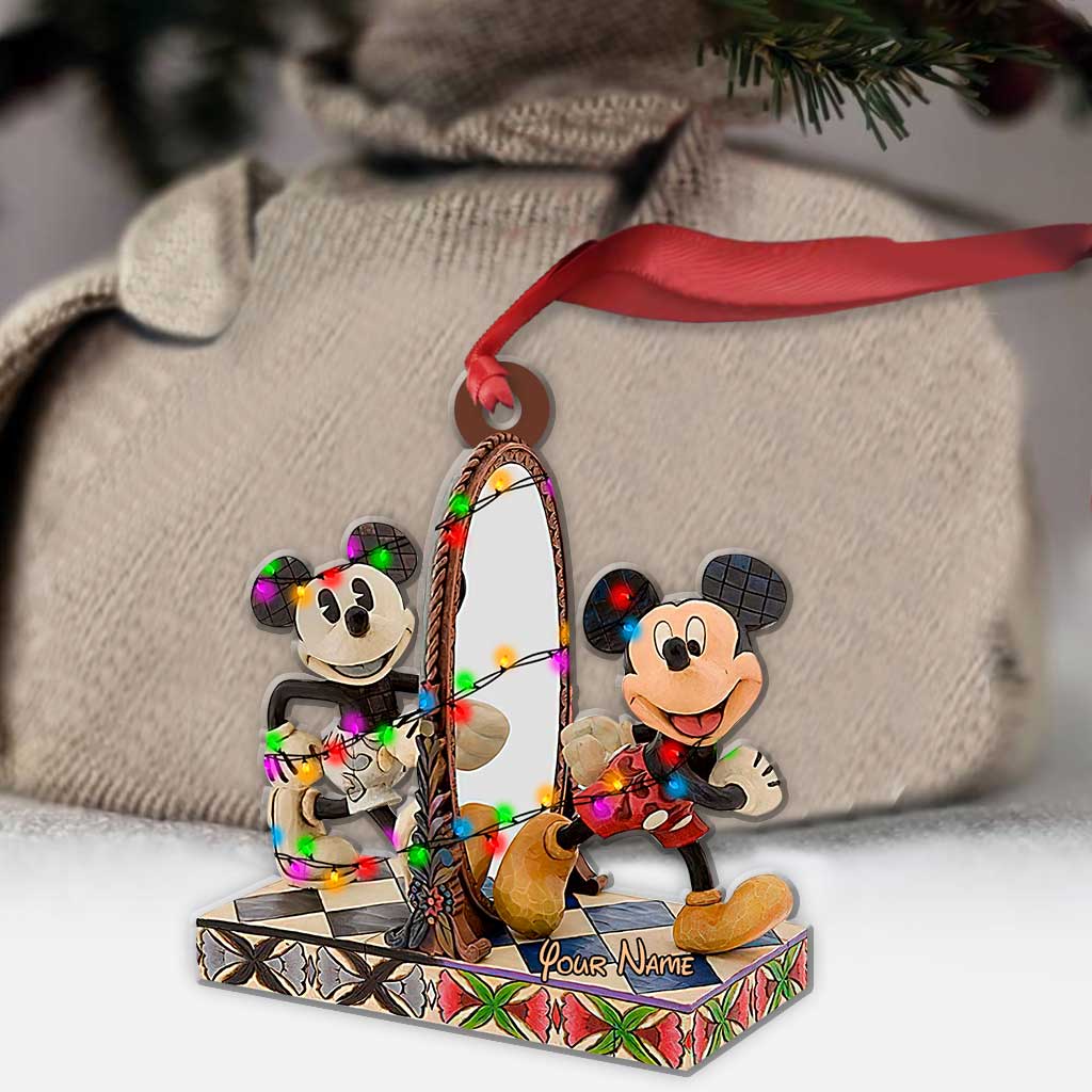 Personalized Christmas Mouse Ornament Custom Name Gift Ornament GradoCreations