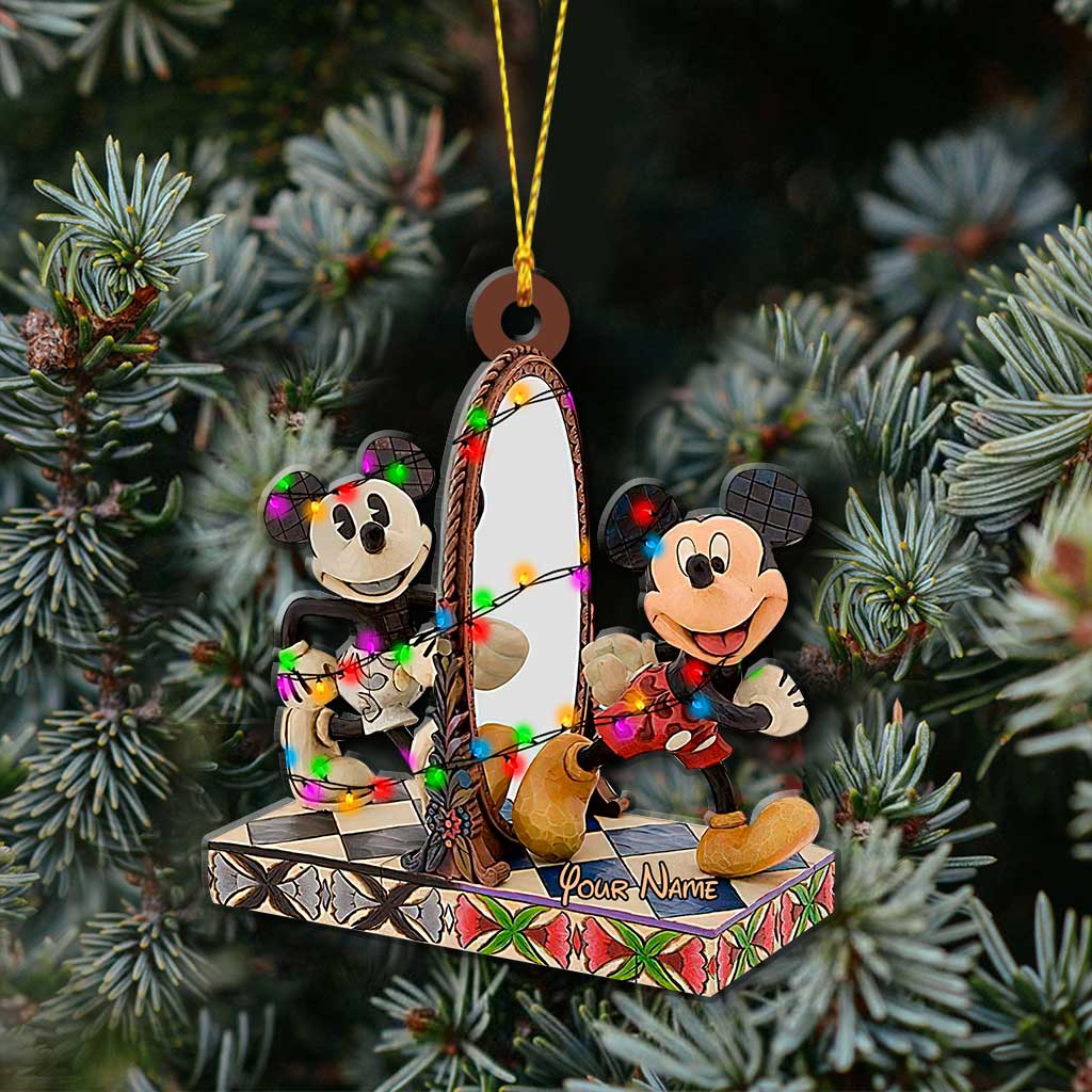 Personalized Christmas Mouse Ornament Custom Name Gift Ornament GradoCreations