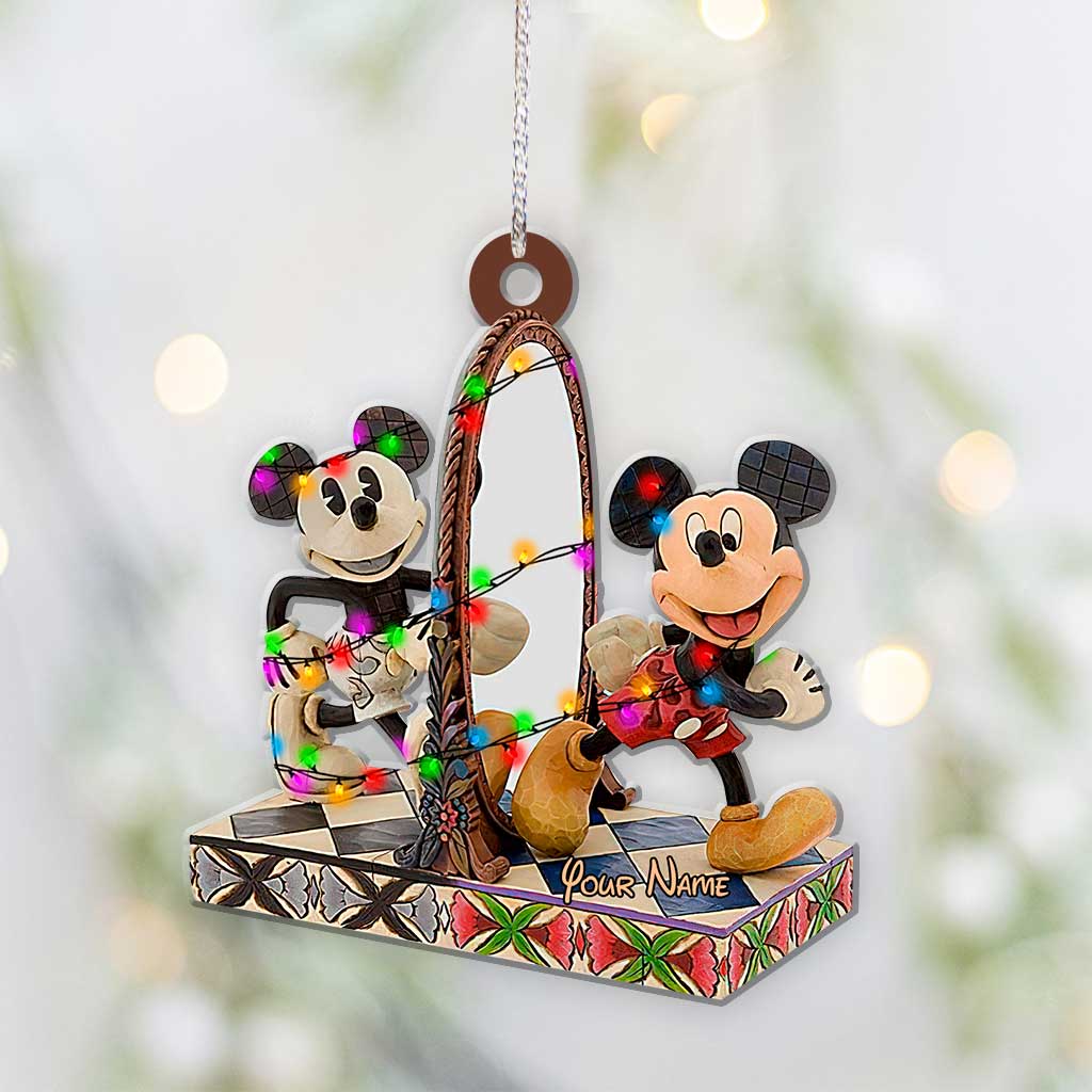 Personalized Christmas Mouse Ornament Custom Name Gift Ornament GradoCreations