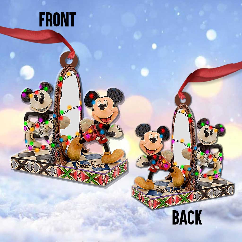 Personalized Christmas Mouse Ornament Custom Name Gift Ornament GradoCreations