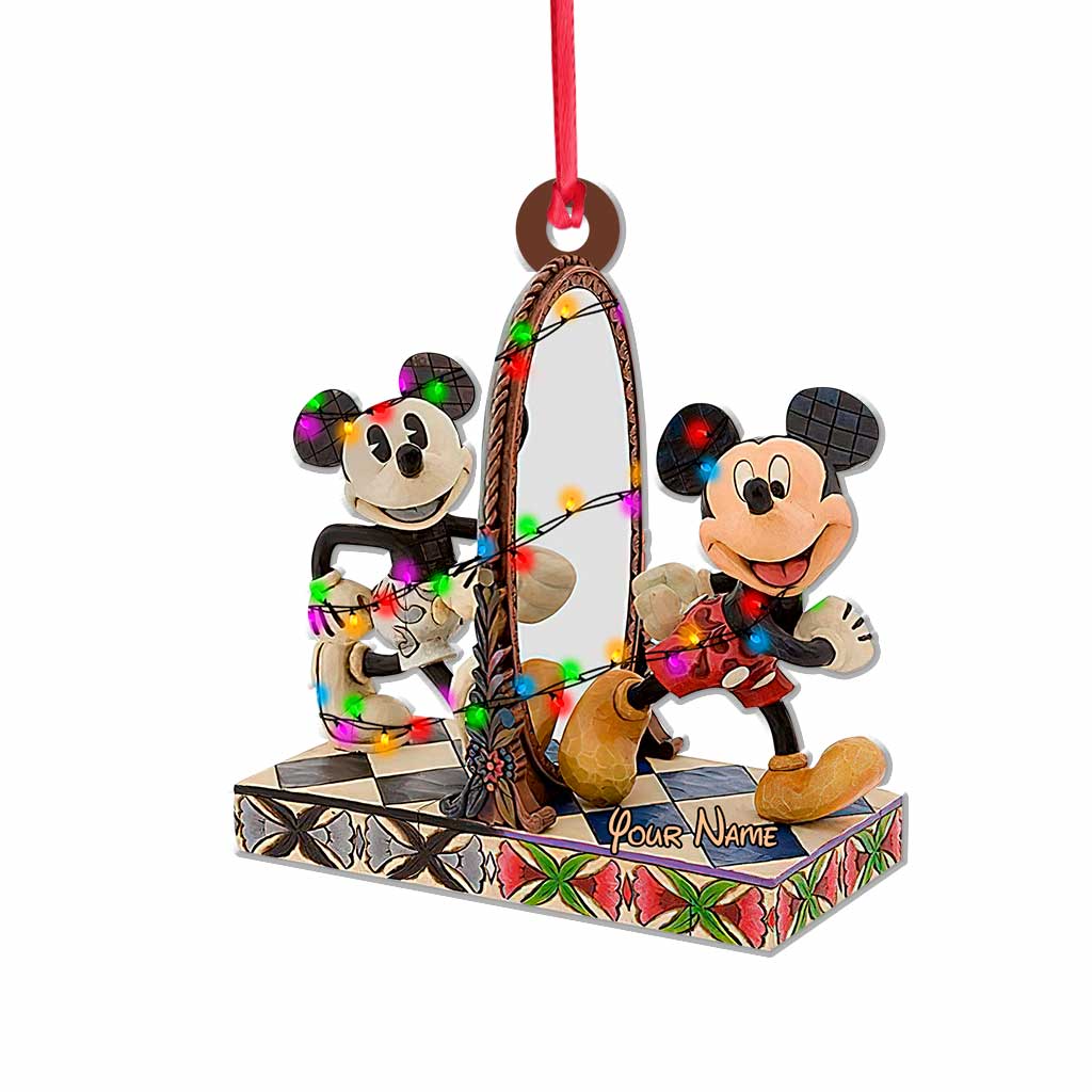 Personalized Christmas Mouse Ornament Custom Name Gift Ornament GradoCreations