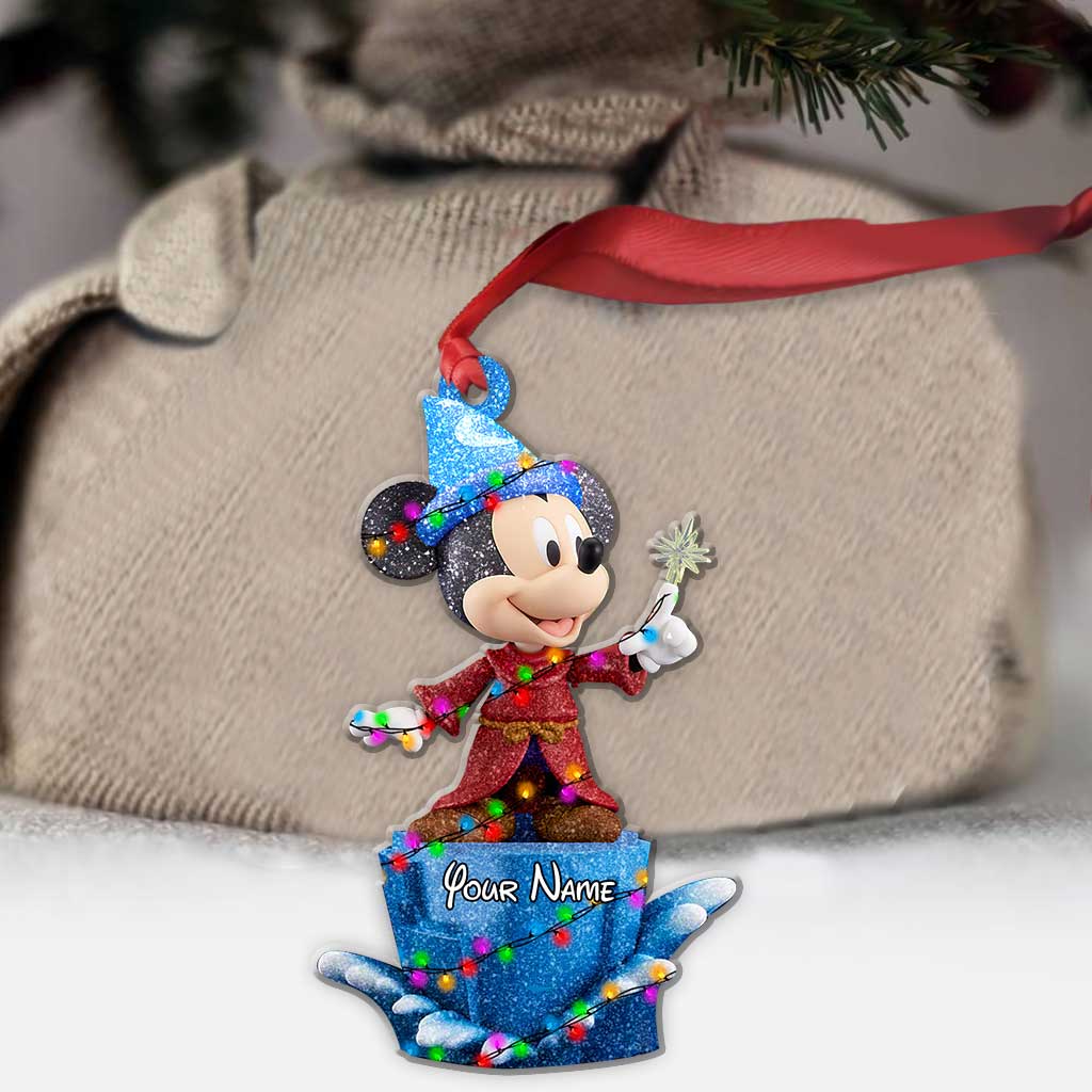Personalized Christmas Mouse Ornament Custom Name Gift Ornament GradoCreations