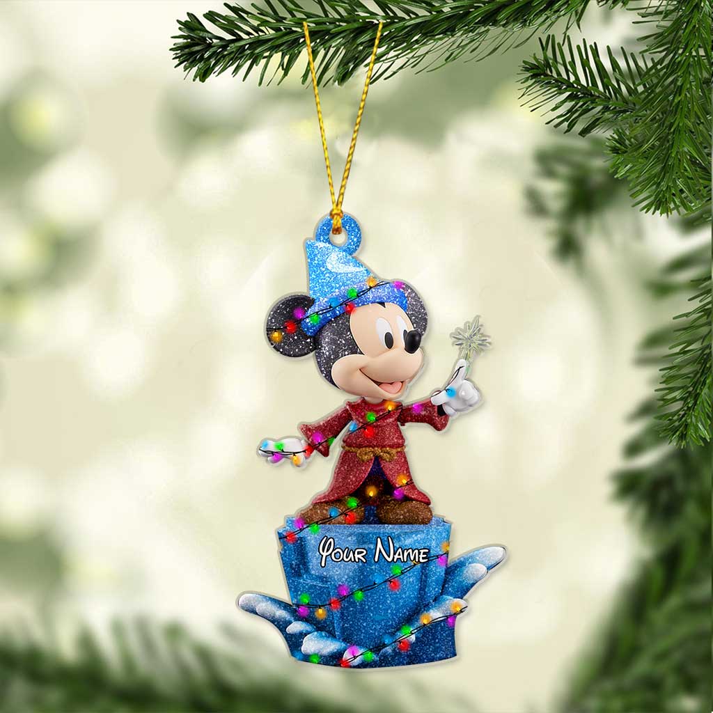 Personalized Christmas Mouse Ornament Custom Name Gift Ornament GradoCreations