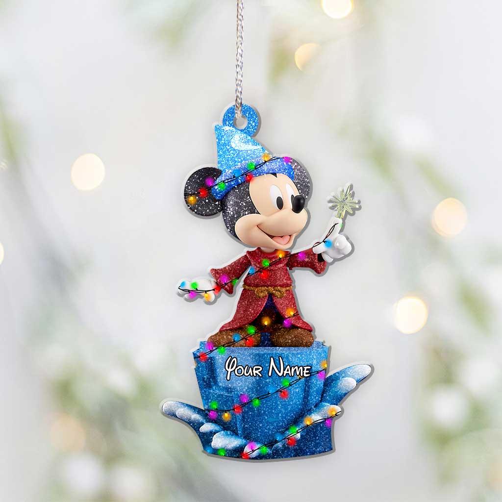 Personalized Christmas Mouse Ornament Custom Name Gift Ornament GradoCreations