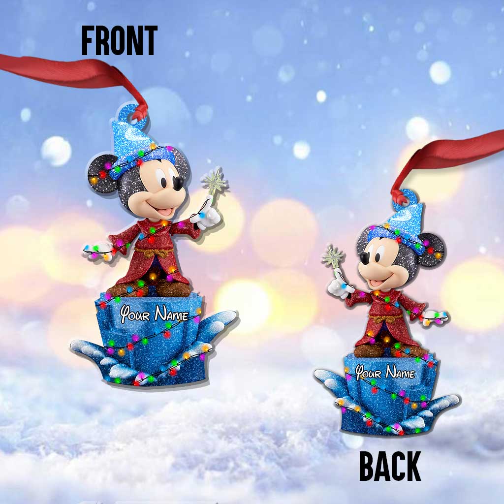 Personalized Christmas Mouse Ornament Custom Name Gift Ornament GradoCreations