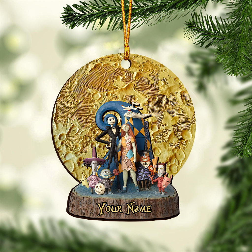 Personalized Moon Nightmare Christmas Ornament Custom Gift Ornament GradoCreations