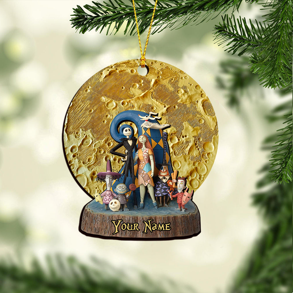 Personalized Moon Nightmare Christmas Ornament Custom Gift Ornament GradoCreations