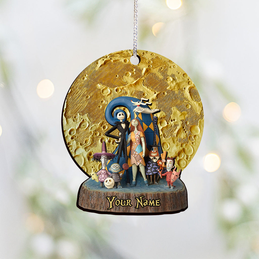 Personalized Moon Nightmare Christmas Ornament Custom Gift Ornament GradoCreations