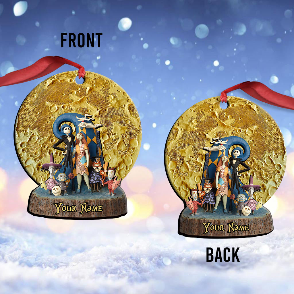 Personalized Moon Nightmare Christmas Ornament Custom Gift Ornament GradoCreations