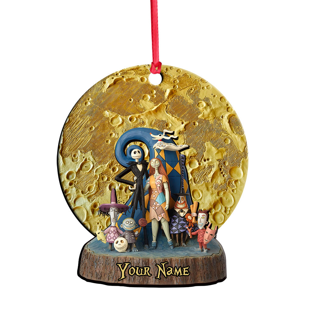 Personalized Moon Nightmare Christmas Ornament Custom Gift Ornament GradoCreations