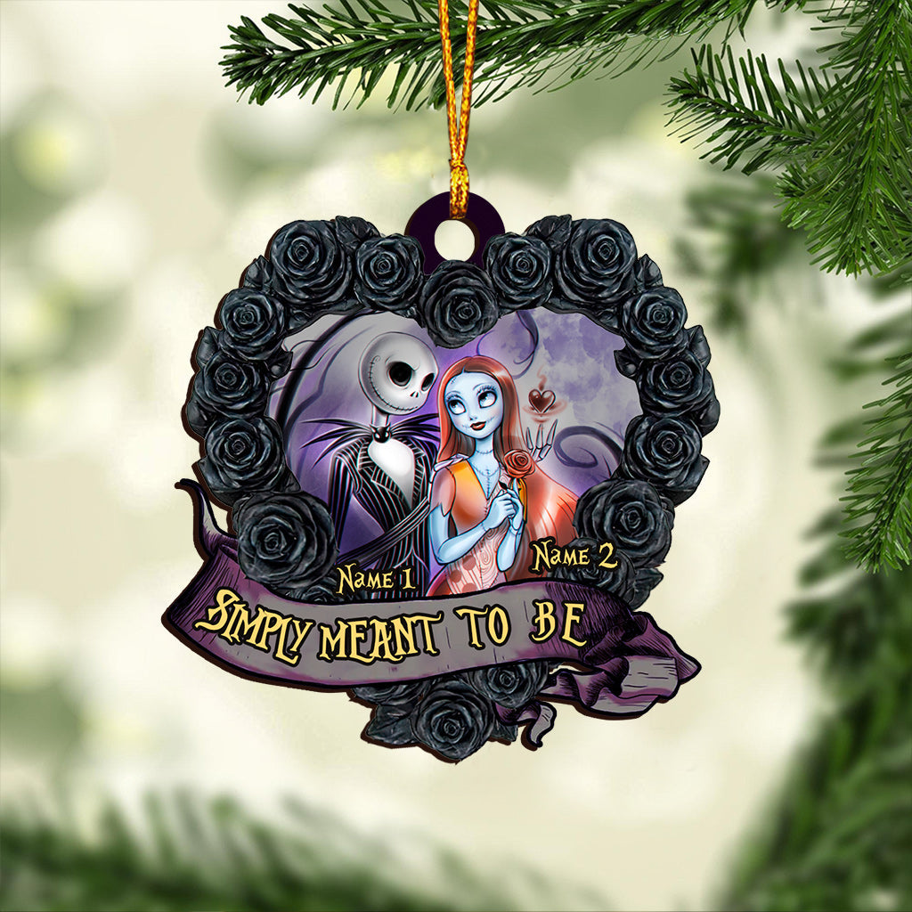 Personalized Nightmare Love Christmas Ornament Custom Name Gift Ornament GradoCreations