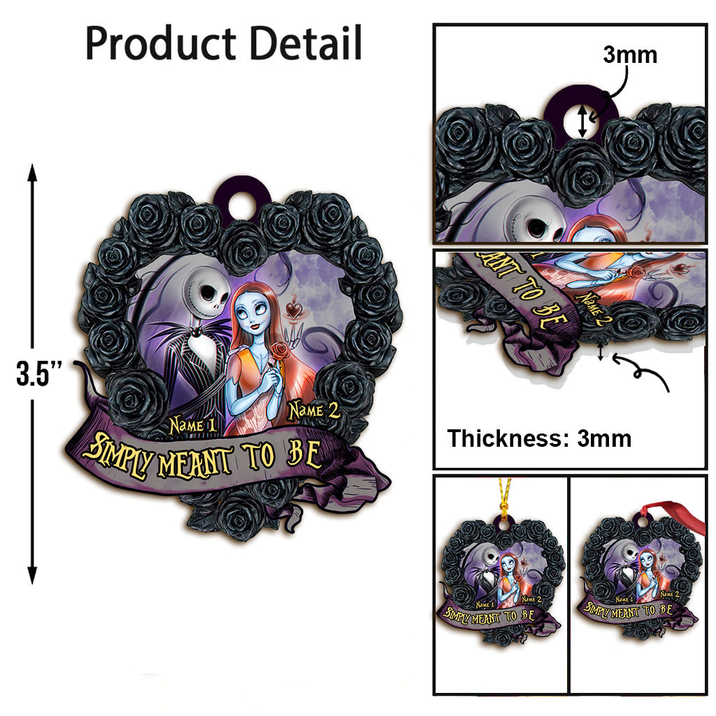 Personalized Nightmare Love Christmas Ornament Custom Name Gift Ornament GradoCreations