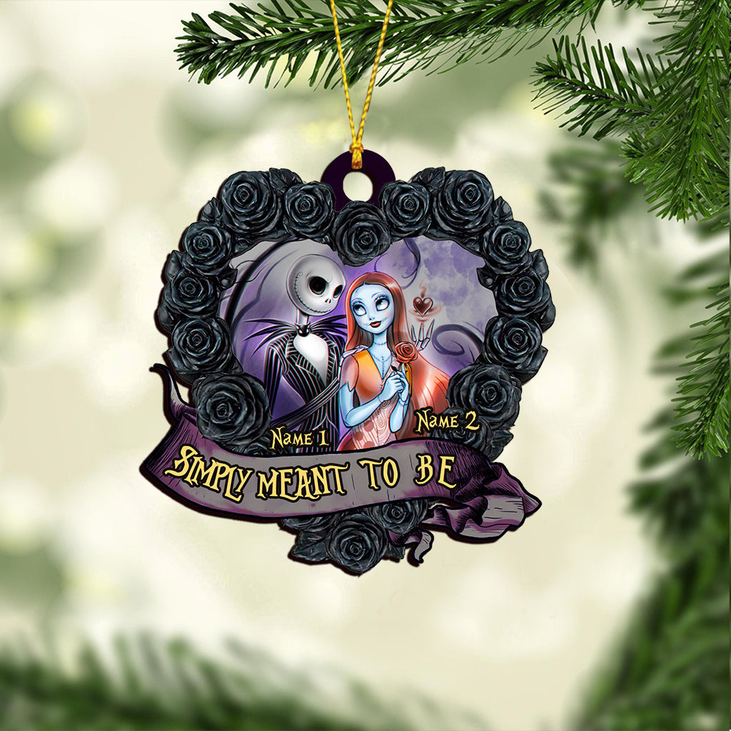 Personalized Nightmare Love Christmas Ornament Custom Name Gift Ornament GradoCreations