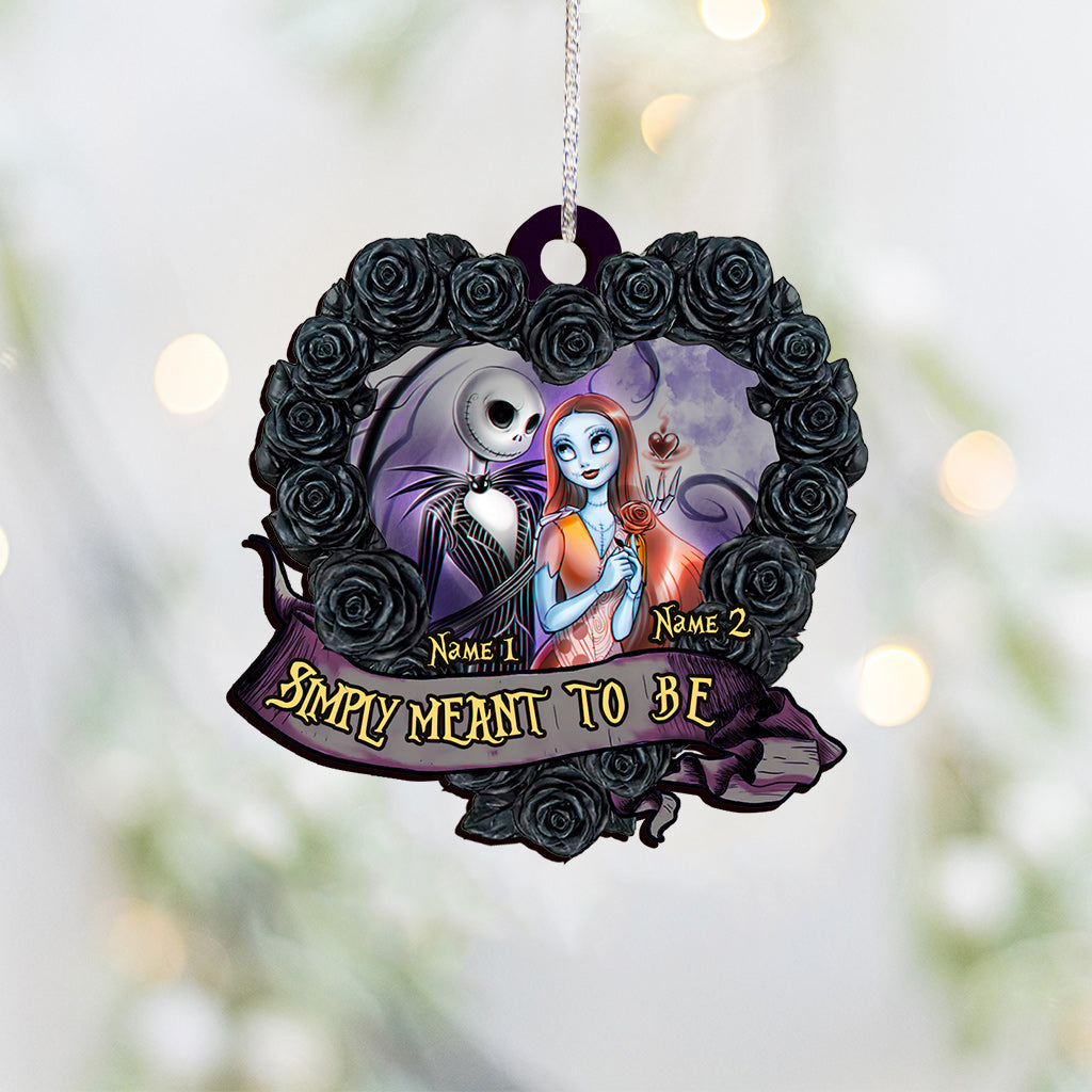 Personalized Nightmare Love Christmas Ornament Custom Name Gift Ornament GradoCreations