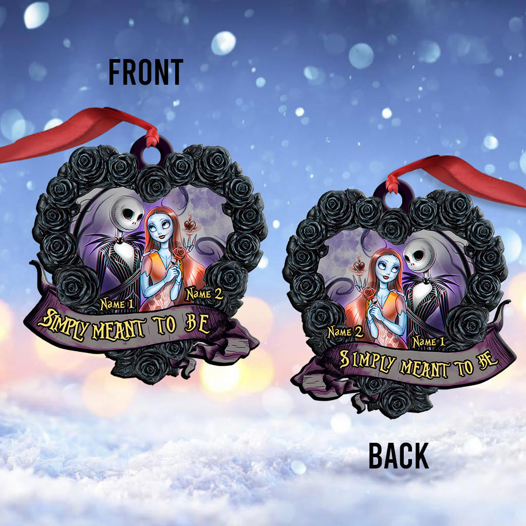 Personalized Nightmare Love Christmas Ornament Custom Name Gift Ornament GradoCreations