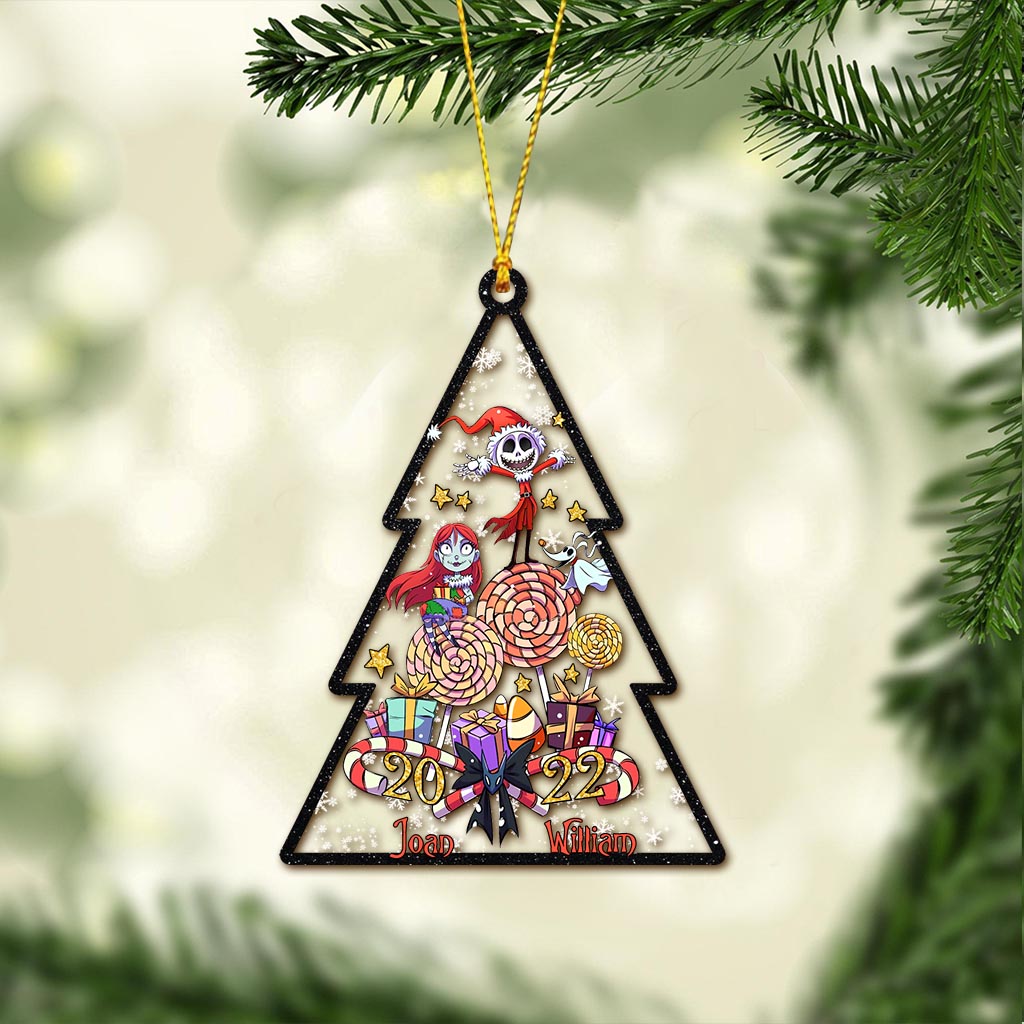 Personalized Christmas Ornament Custom Name Acrylic Decor One-sided Ornament GradoCreations