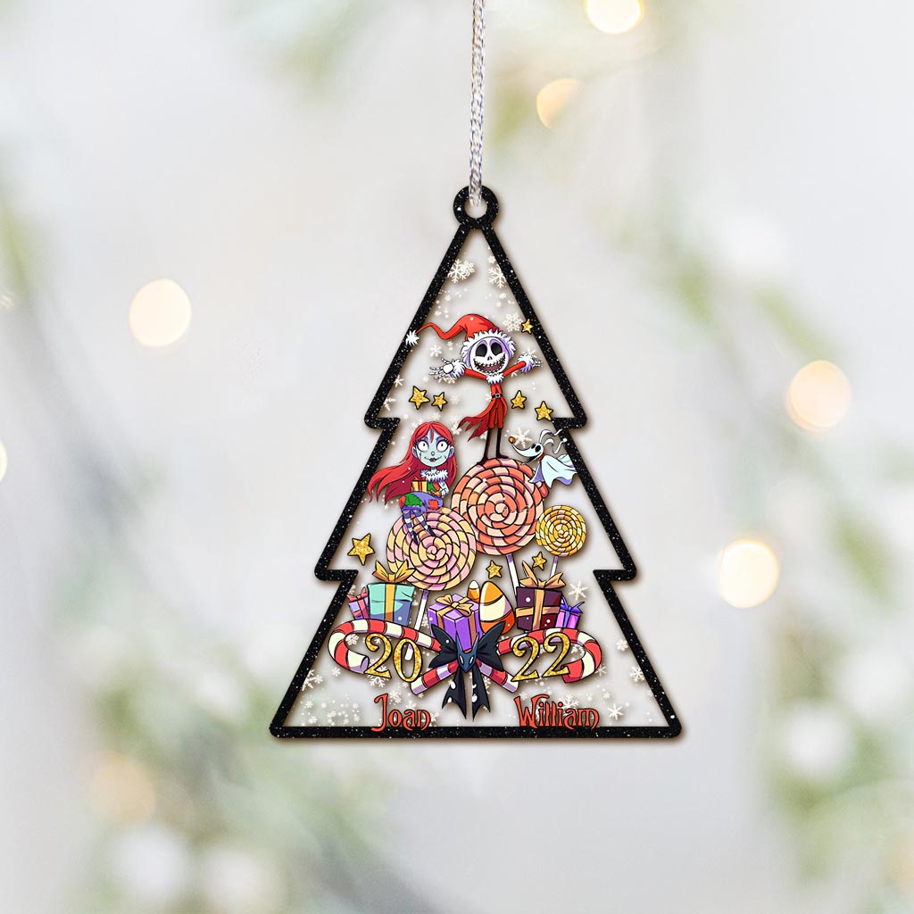 Personalized Christmas Ornament Custom Name Acrylic Decor One-sided Ornament GradoCreations