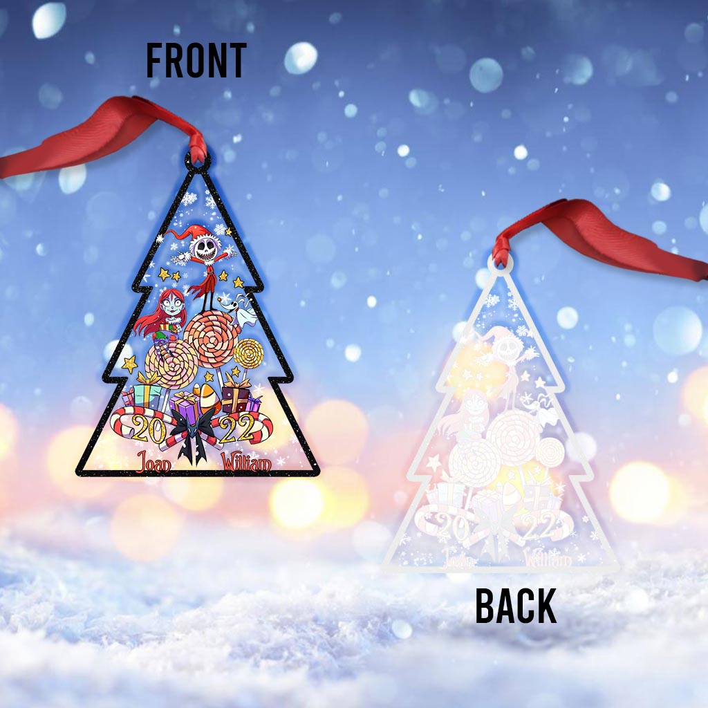 Personalized Christmas Ornament Custom Name Acrylic Decor One-sided Ornament GradoCreations
