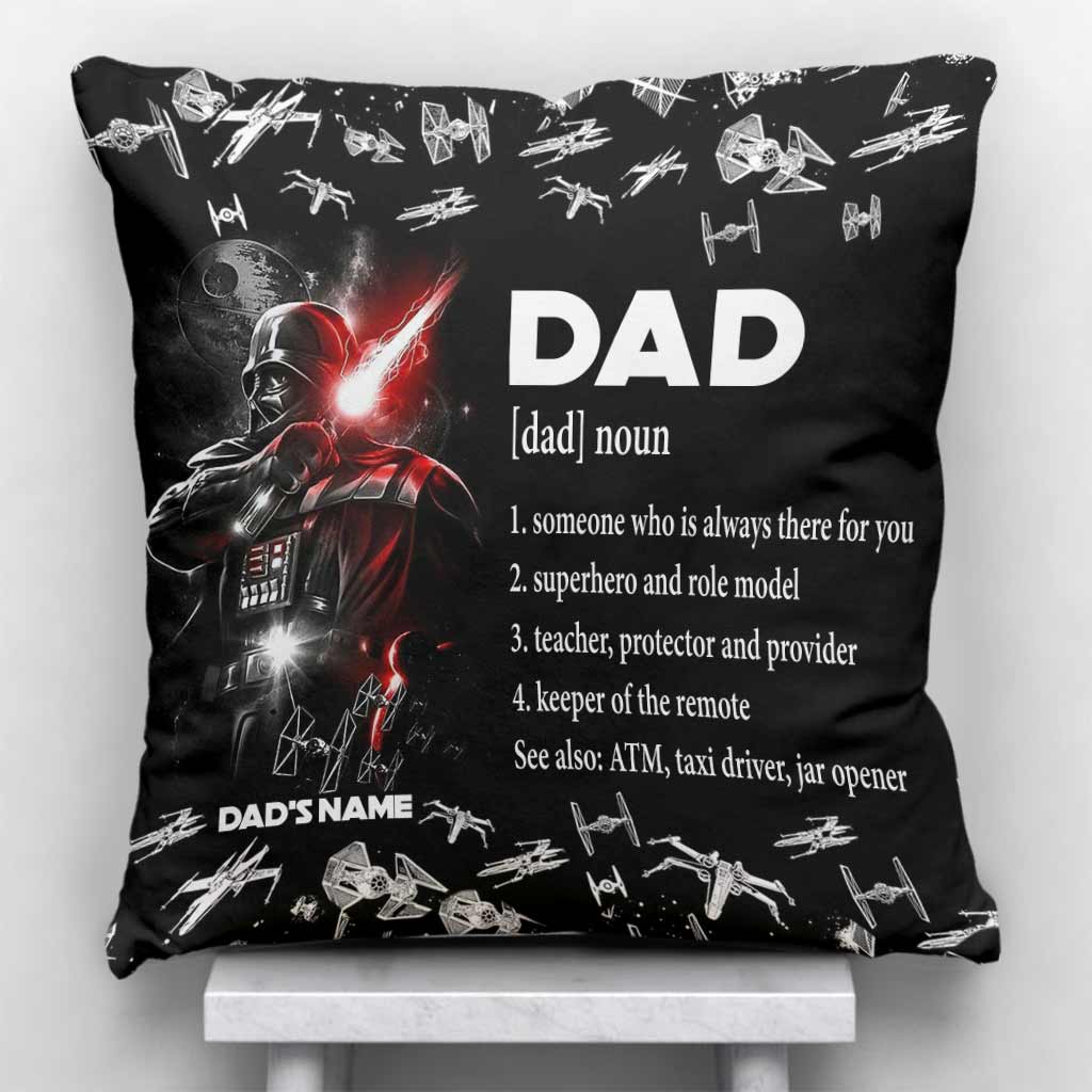 Personalized Darth Vader Throw Pillow Gift for Dad Throw Pillow GradoCreations