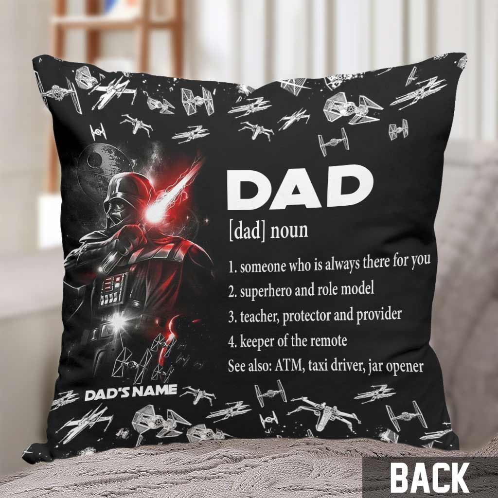 Personalized Darth Vader Throw Pillow Gift for Dad Throw Pillow GradoCreations