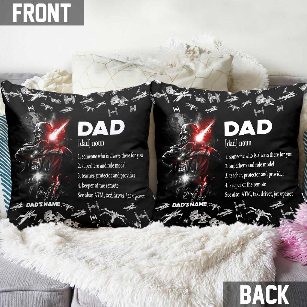 Personalized Darth Vader Throw Pillow Gift for Dad Throw Pillow GradoCreations