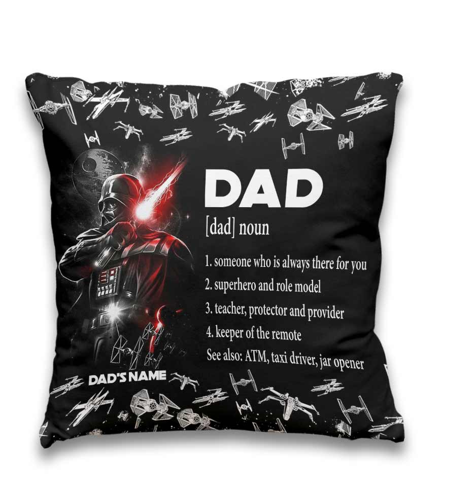 Personalized Darth Vader Throw Pillow Gift for Dad Throw Pillow GradoCreations