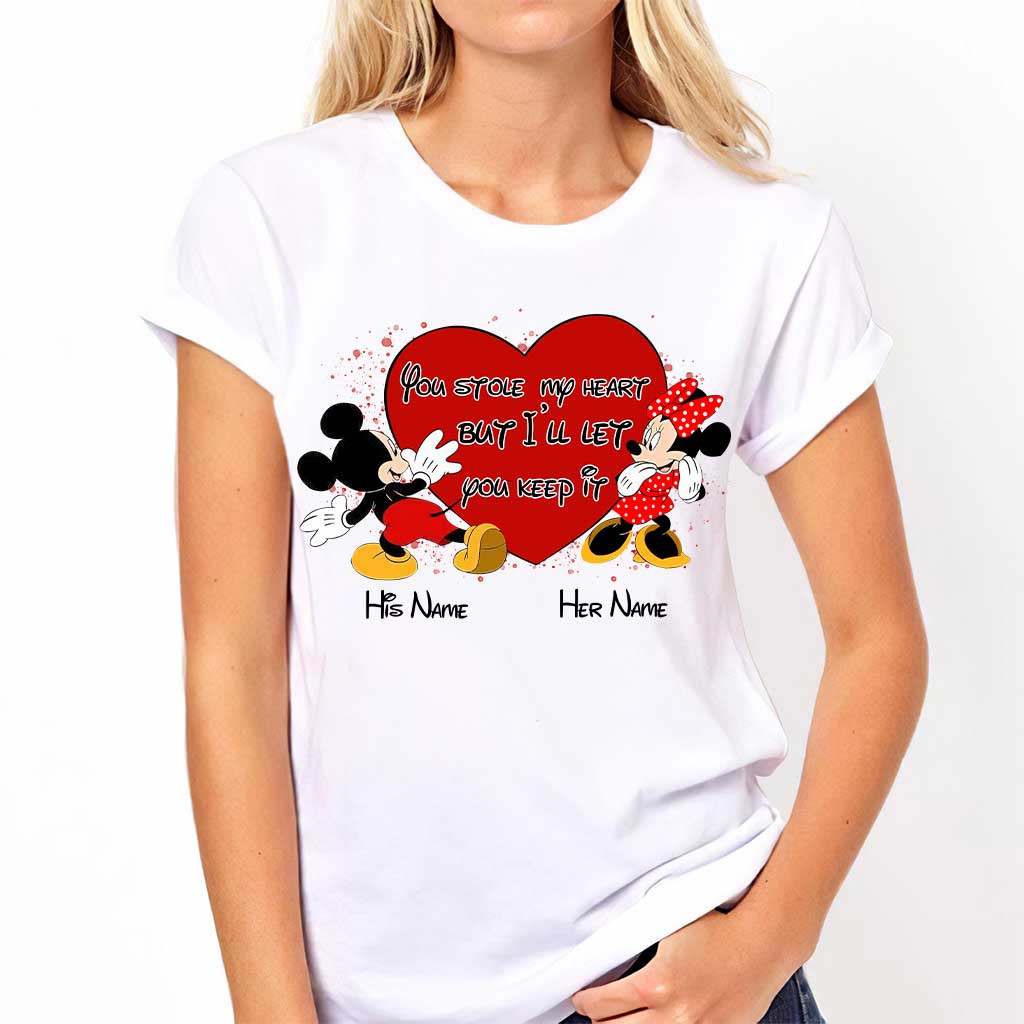 Personalized Couple Mouse T-shirt & Hoodie with Names Gift T-shirt & Hoodie GradoCreations