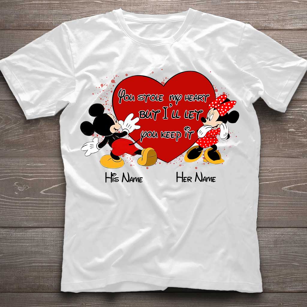 Personalized Couple Mouse T-shirt & Hoodie with Names Gift T-shirt & Hoodie GradoCreations