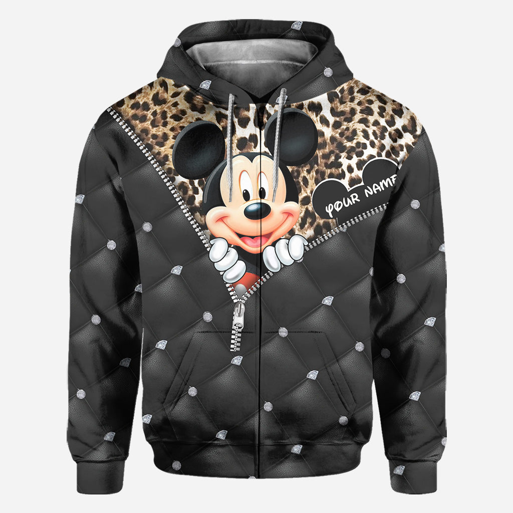 Personalized Mickey Mouse Hoodie All Over Print Gift for Kids All Over Shirt GradoCreations