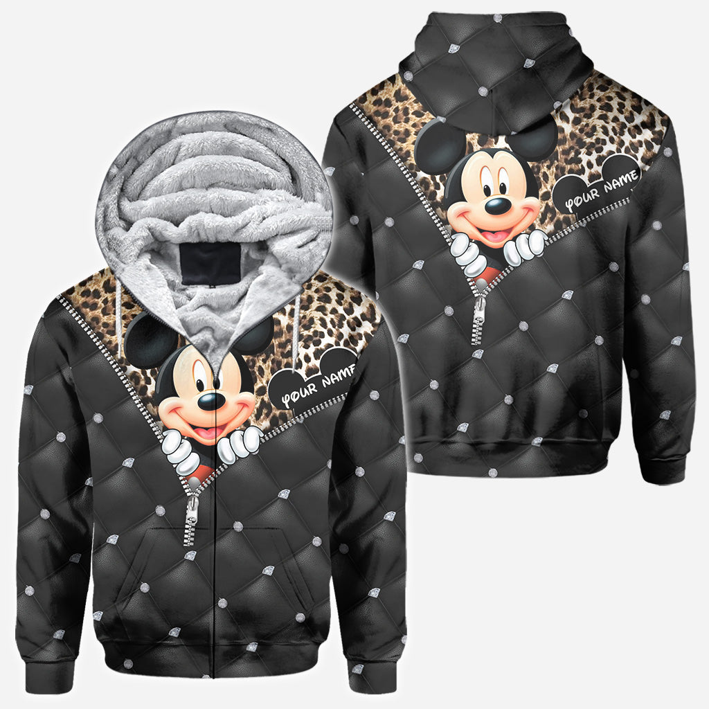 Personalized Mickey Mouse Hoodie All Over Print Gift for Kids All Over Shirt GradoCreations