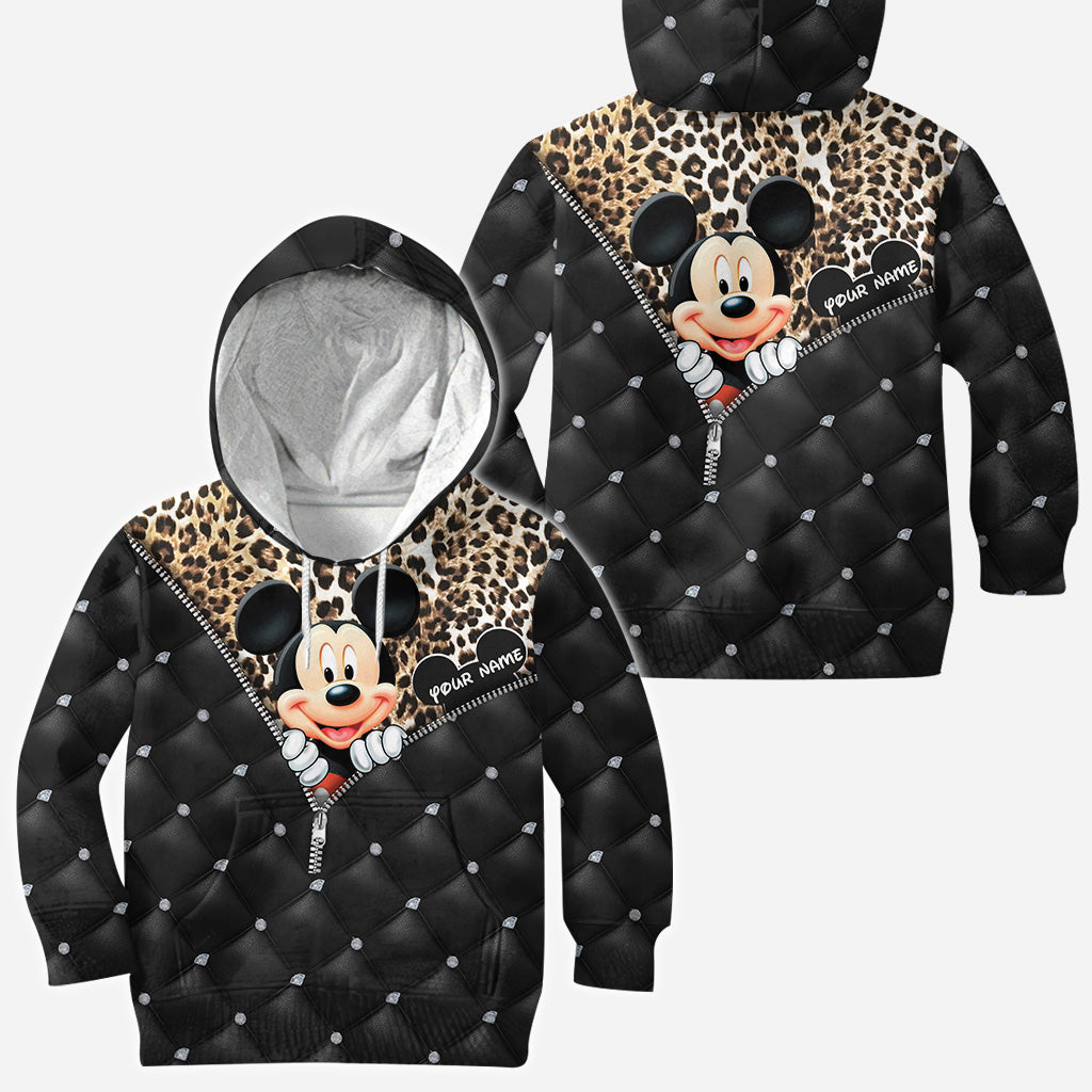 Personalized Mickey Mouse Hoodie All Over Print Gift for Kids All Over Shirt GradoCreations